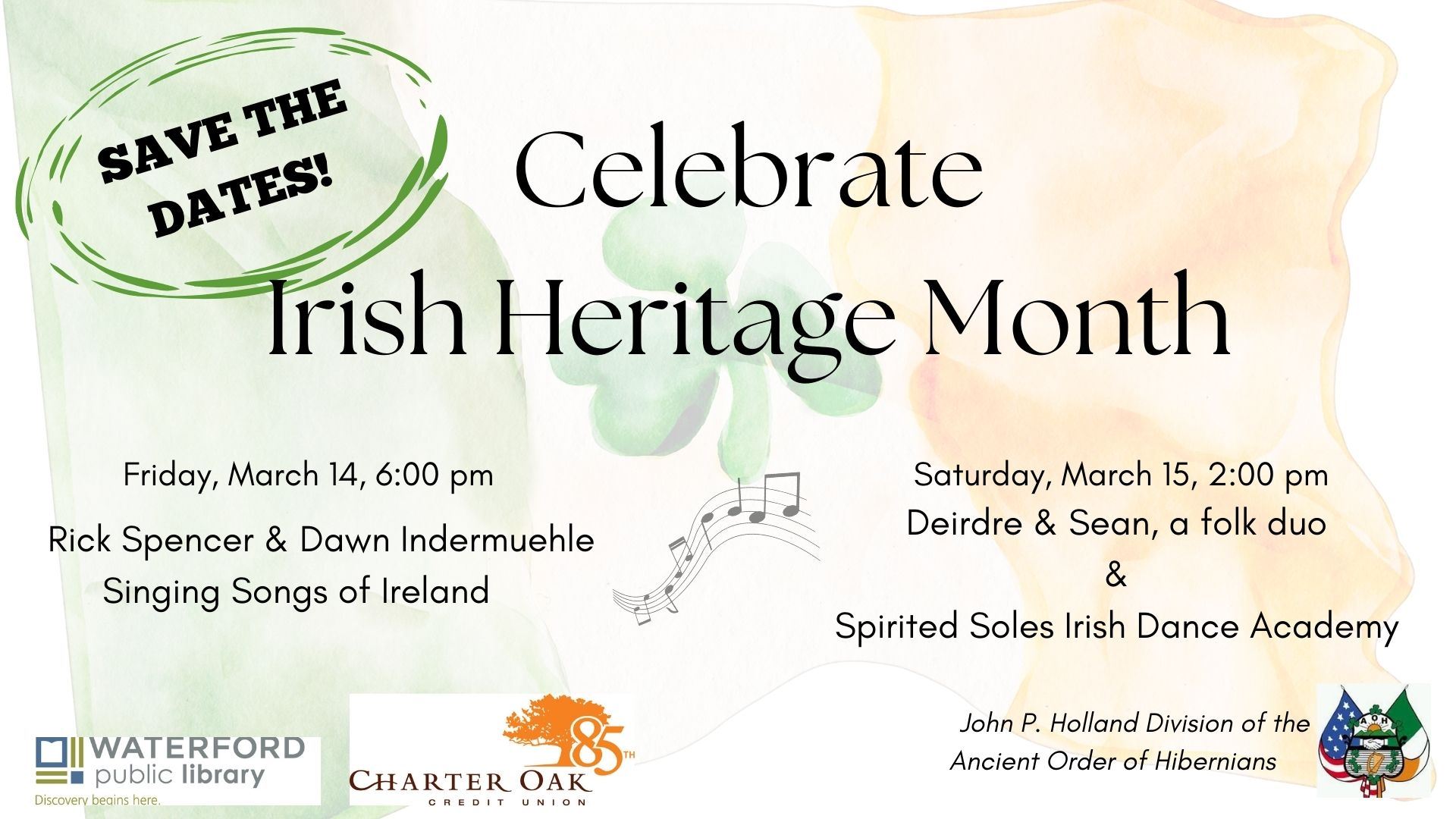 save the date Celebrating Irish Heritage Month with text  (1920 x 1080 px) FB post cover (1)
